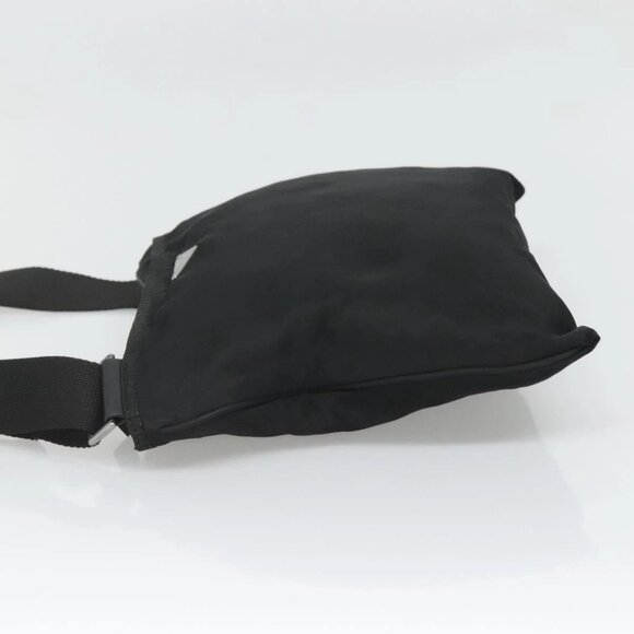 PRADA Shoulder Bag Nylon Black Silver Auth - Picture 4 of 16